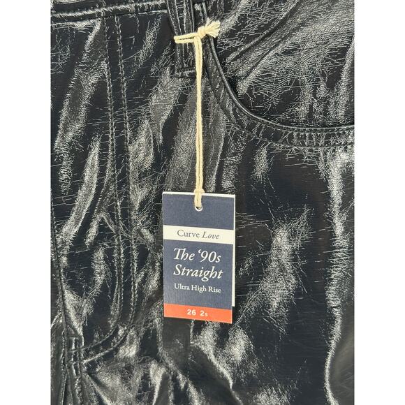 Abercrombie & Fitch Pants Womens 26P 90s Straight Ultra High Rise Curve Love NWT - Picture 2 of 13